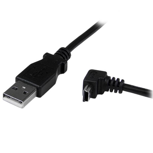 StarTech.com 2 m mini USB-kabel A-naar-mini-B met neerwaartse hoek - Afbeelding 3