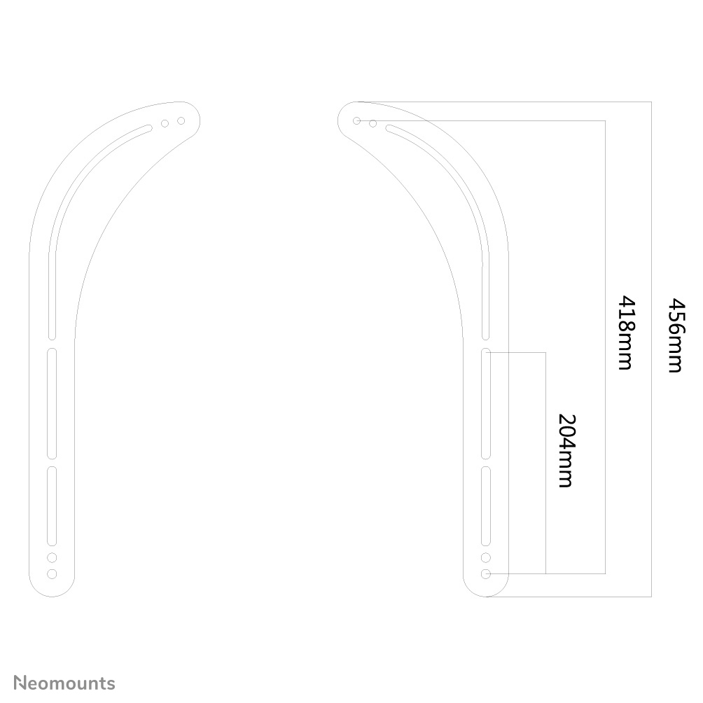 Neomounts NS-SB100 Sonos soundbar houder - max 15 kg - schermmontage - Afbeelding 4