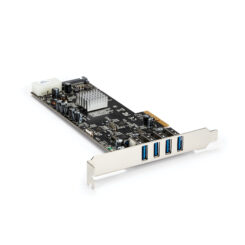 StarTech.com 4 Port PCI Express (PCIe) SuperSpeed USB 3.0 Adapterkaartmet 4 Dedicated 5Gbps Channels - UASP - SATA / LP4 Power - Afbeelding 2