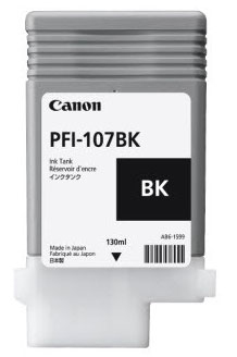 Canon PFI-107BK inktcartridge 1 stuk(s) Origineel Zwart - Afbeelding 2