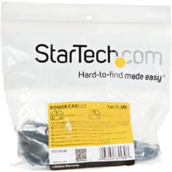 StarTech.com 1m Stroom Verlengkabel, C14 naar C13 Voedingskabel, 10A 125V, 18AWG, Computer Stroomkabel, IEC-320-C14 naar IEC-320-C13 AC Verlengkabel voor Netvoeding, UL-Listed - Afbeelding 6