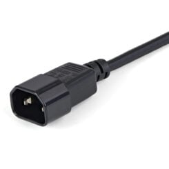 StarTech.com 1m Stroom Verlengkabel, C14 naar C13 Voedingskabel, 10A 125V, 18AWG, Computer Stroomkabel, IEC-320-C14 naar IEC-320-C13 AC Verlengkabel voor Netvoeding, UL-Listed - Afbeelding 3