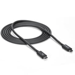 StarTech.com 2m Thunderbolt 3 Kabel, 20Gbps, 100W PD, 4K, Thunderbolt Gecertificeerd, Thunderbolt 4/USB 3.2/DisplayPort Compatibel, Zwart - Afbeelding 6