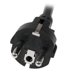StarTech.com 2m Computer Stroomkabel, 16AWG, EU Schuko naar C19, 16A 250V, Zwart, AC Vervangkabel, Printer Voedingskabel, PC Power Supply Kabel, TV/Monitor Electriciteitssnoer, UL-Listed - Afbeelding 4