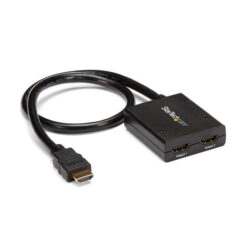 StarTech.com 4K HDMI 2-poorts videosplitter – 1x2 HDMI splitter – Gevoed door USB-kabel of voedingsadapter – 4K 30 Hz - Afbeelding 2