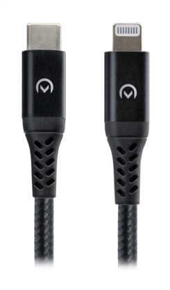 Mobilize Strong Nylon Cable USB-C to MFi Lightning 2m. 60W Black