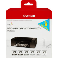 Canon 4868B018 inktcartridge Origineel Zwart, Donkergrijs, Grijs, Licht Grijs, Mat Zwart, Foto zwart - Afbeelding 2