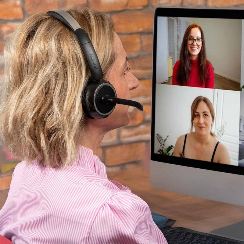 Lindy L118 Headset Draadloos Hoofdband Kantoor/callcenter USB Type-C Bluetooth Oplaadhouder Zwart - Afbeelding 6