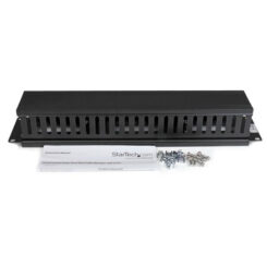 StarTech.com 2U Horizontale Kabelgoot met Deksel voor 19" Server Rack - Vingergoot Kabelmanagement Paneel met Open Sleuven - Raceway Panel voor Wegwerken Kabels - Afbeelding 6