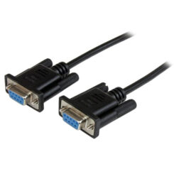StarTech.com 1 m zwarte DB9 RS232 seriële nullmodemkabel F/F - Afbeelding 2