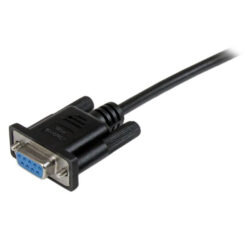 StarTech.com 1 m zwarte DB9 RS232 seriële nullmodemkabel F/F - Afbeelding 3
