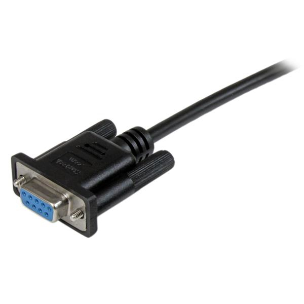 StarTech.com 2 m zwarte DB9 RS232 seriële nullmodemkabel F/F - Afbeelding 3