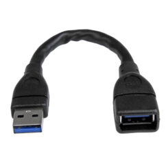 StarTech.com USB 3.0 (5Gbps) A naar A verlengkabel mannelijk / vrouwelijk - 15cm - zwart - Afbeelding 2
