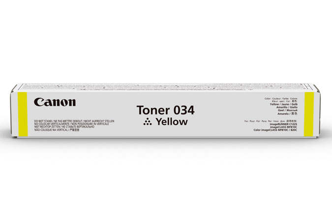 Canon 034 tonercartridge 1 stuk(s) Origineel Geel - Afbeelding 3