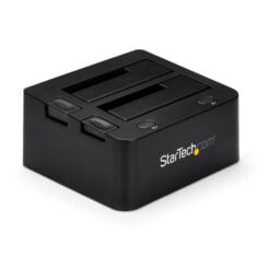 StarTech.com Dual-Bay USB 3.0 naar SATA en IDE HDD Docking Station, 5 Gbps Hard Drive Dock, Externe 2.5/3.5" SATA I/II/III en IDE (40 pin) SSD/HDD Docking Station, Hot-Swap Hard Drive Bays, Top-Loading - Afbeelding 2
