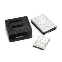 StarTech.com Dual-Bay USB 3.0 naar SATA en IDE HDD Docking Station, 5 Gbps Hard Drive Dock, Externe 2.5/3.5" SATA I/II/III en IDE (40 pin) SSD/HDD Docking Station, Hot-Swap Hard Drive Bays, Top-Loading - Afbeelding 4