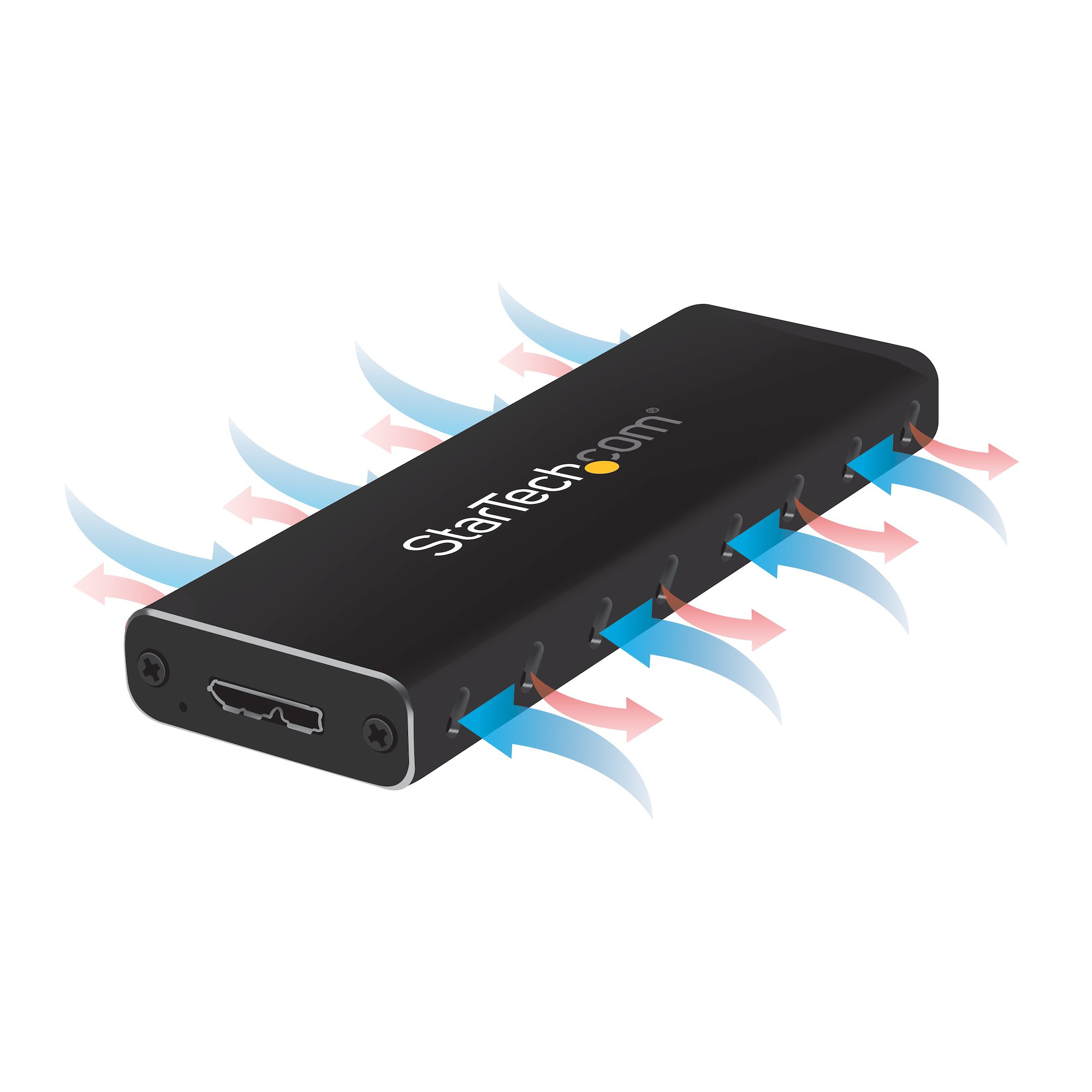 StarTech.com M.2 SSD Behuizing voor M.2 SATA SSDs - USB 3.0 (5Gbps) met UASP - Externe M.2 SSD Behuizing - Aluminum - Afbeelding 4
