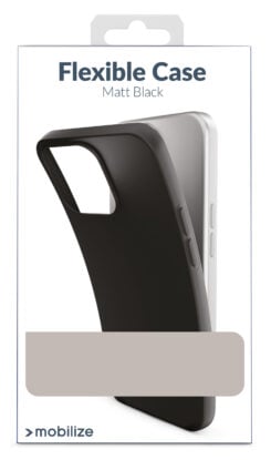 Mobilize Rubber Gelly Case Samsung Galaxy A21s Matt Black - Afbeelding 4