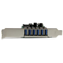 StarTech.com 7 Port PCI Express USB 3.0 Kaart - 5Gbps - Standard & Low-Profile - SATA - UASP Support - 1 Intern & 6 Extern Poorten - Afbeelding 3
