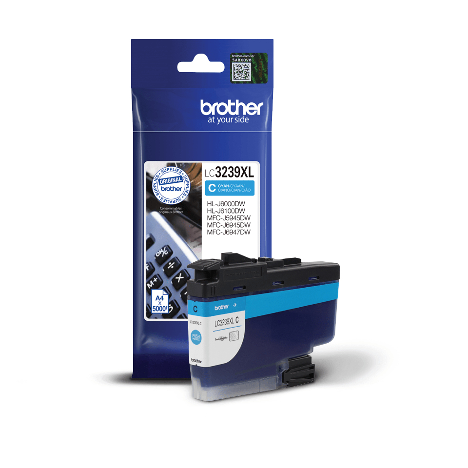 Brother LC3239XLC inktcartridge 1 stuk(s) Origineel Hoog (XL) rendement Cyaan - Afbeelding 4