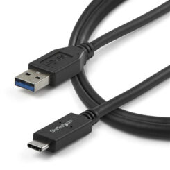 StarTech.com 1m USB-A naar USB-C Laadkabel, USB 10Gbps, Charge & Sync, 3A, USB-IF Gecertificeerd - Zwarte USB Oplaadkabel - Afbeelding 6