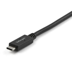 StarTech.com 1m USB-A naar USB-C Laadkabel, USB 10Gbps, Charge & Sync, 3A, USB-IF Gecertificeerd - Zwarte USB Oplaadkabel - Afbeelding 4