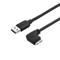 StarTech.com Slanke Micro USB 3.0 kabel haaks naar rechts 50cm - Afbeelding 2