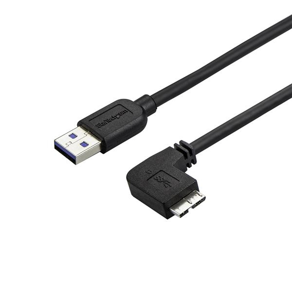 StarTech.com Slanke Micro USB 3.0 kabel haaks naar rechts 50cm - Afbeelding 2