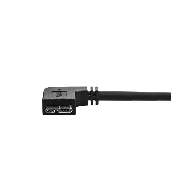 StarTech.com Slanke Micro USB 3.0 kabel haaks naar rechts 50cm - Afbeelding 3
