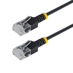 StarTech.com 2m Ultra Dunne Cat6a Netwerkkabel, Zwart, UTP, 34AWG Pure Koperdraad, Dunne RJ45 Patchkabel, Individueel Getest