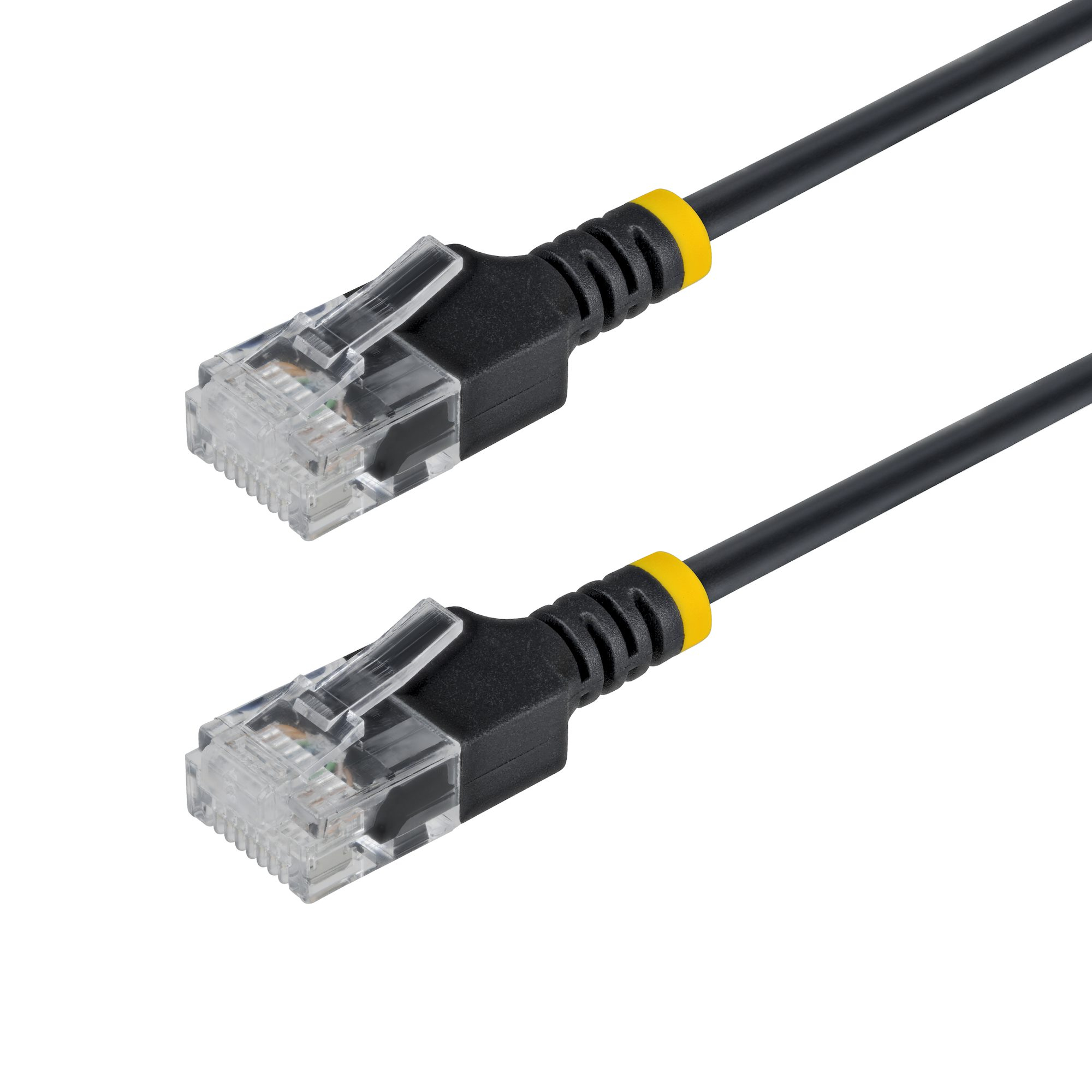 StarTech.com 80cm Ultra Dunne Cat6a Netwerkkabel, Zwart, UTP, 34AWG Pure Koperdraad, Dunne RJ45 Patchkabel, Individueel Getest