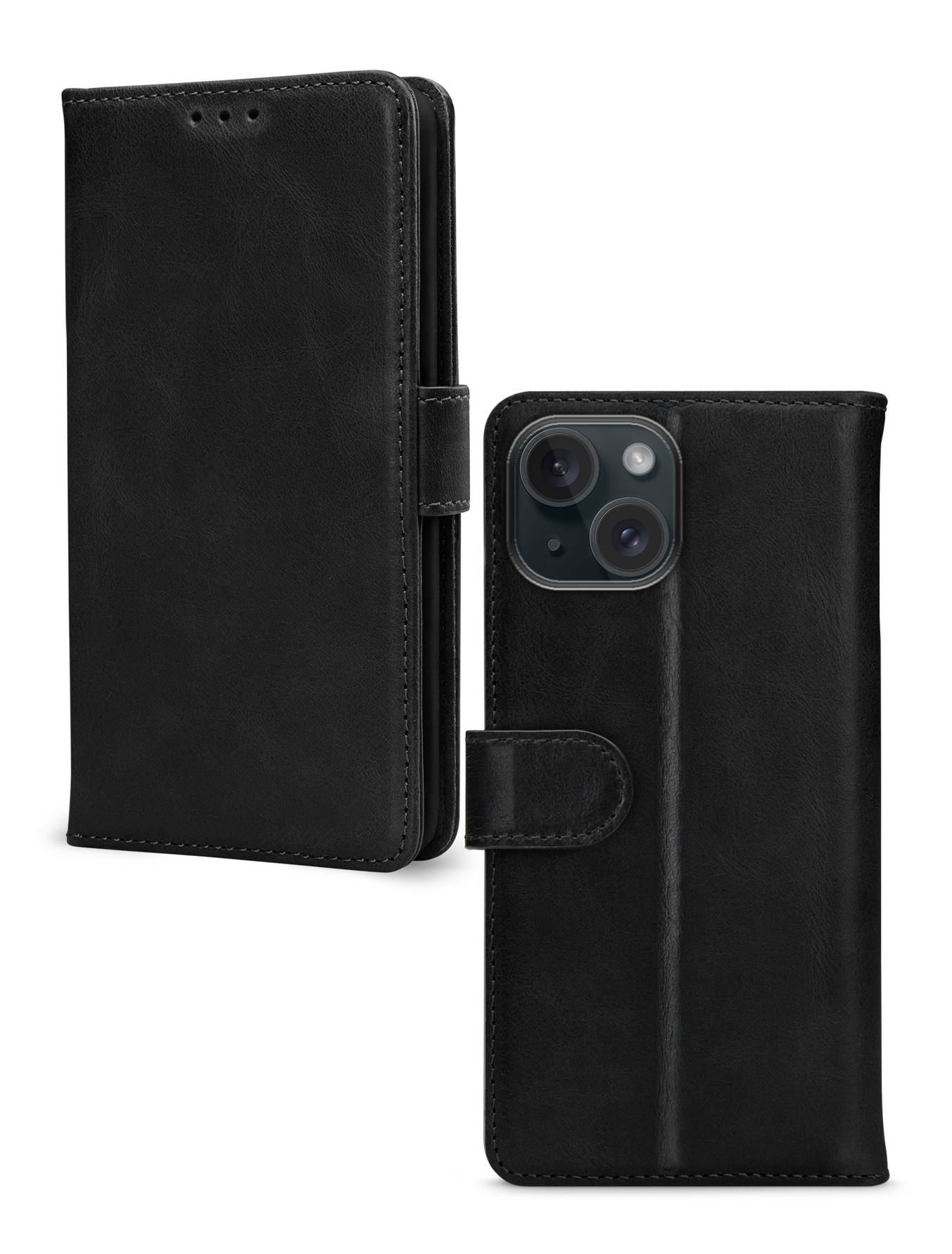 Mobilize Premium Gelly Wallet Book Case Apple iPhone 13/14/15 Black