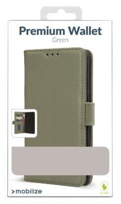 Mobilize Premium Gelly Wallet Book Case Apple iPhone 13/14/15 Green - Afbeelding 5
