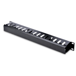 StarTech.com 1U Horizontale Kabelgoot met Deksel voor 19" Server Rack - Vingergoot Kabelmanagement Paneel met Open Sleuven - Raceway Panel - Afbeelding 2