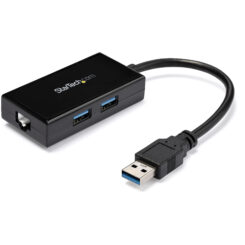 StarTech.com USB 3.0 naar gigabit ethernet netwerk adapter met ingebouwde 2-poorts USB hub - Afbeelding 2