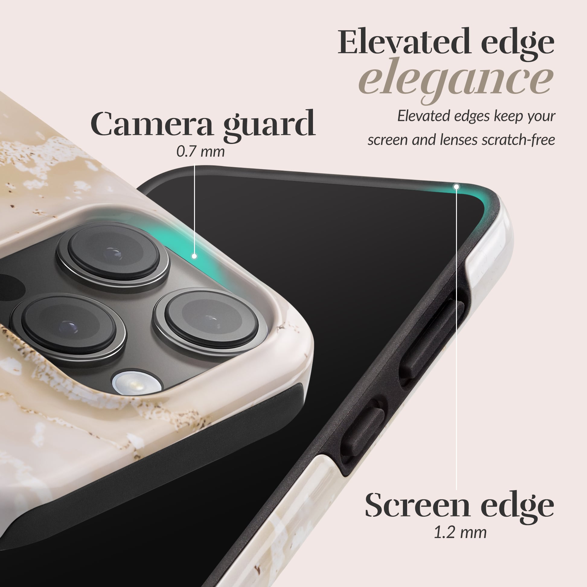 MIO Gold Marble Magsafe Compatible for iPhone 15 Pro Max - Afbeelding 4