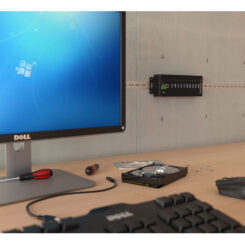 StarTech.com 10-Port USB 3.0 Hub - 5Gbps - Metalen Industriële USB-A Hub met ESD & Overspanningsbeveiliging - Din Rail, Muur of Bureau Monteerbaar - TAA Compliant USB Expander Hub - Afbeelding 5