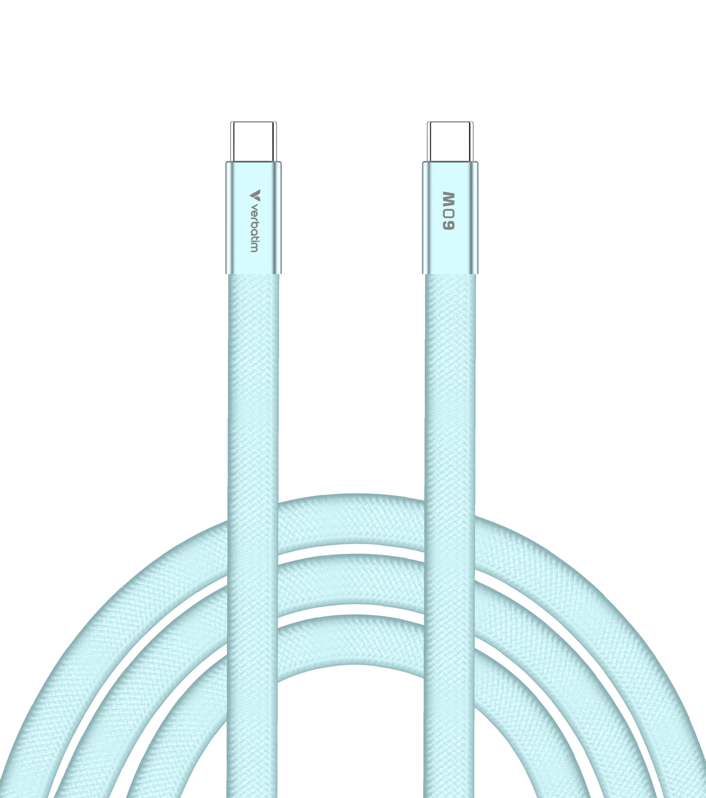 Verbatim Sync & Charge USB-C to USB-C 60W 120cm blue - Afbeelding 3