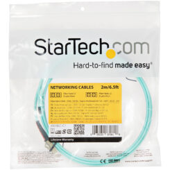 StarTech.com 2m LC/UPC naar LC/UPC OM4 Multimode Glasvezel Netwerkkabel, 50/125µm LOMMF/VCSEL Zipcord Fiber, 100G Netwerken, Low Insertion Loss, LSZH Fiber Patch Kabel - Afbeelding 6