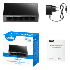 Cudy GS105 netwerk-switch Unmanaged Gigabit Ethernet (10/100/1000) Zwart - Afbeelding 5