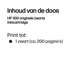HP 300 originele zwarte inktcartridge - Afbeelding 3