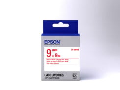 Epson Standard Tape- LK-3WRN Std Red/Wht 9/9 - Afbeelding 3