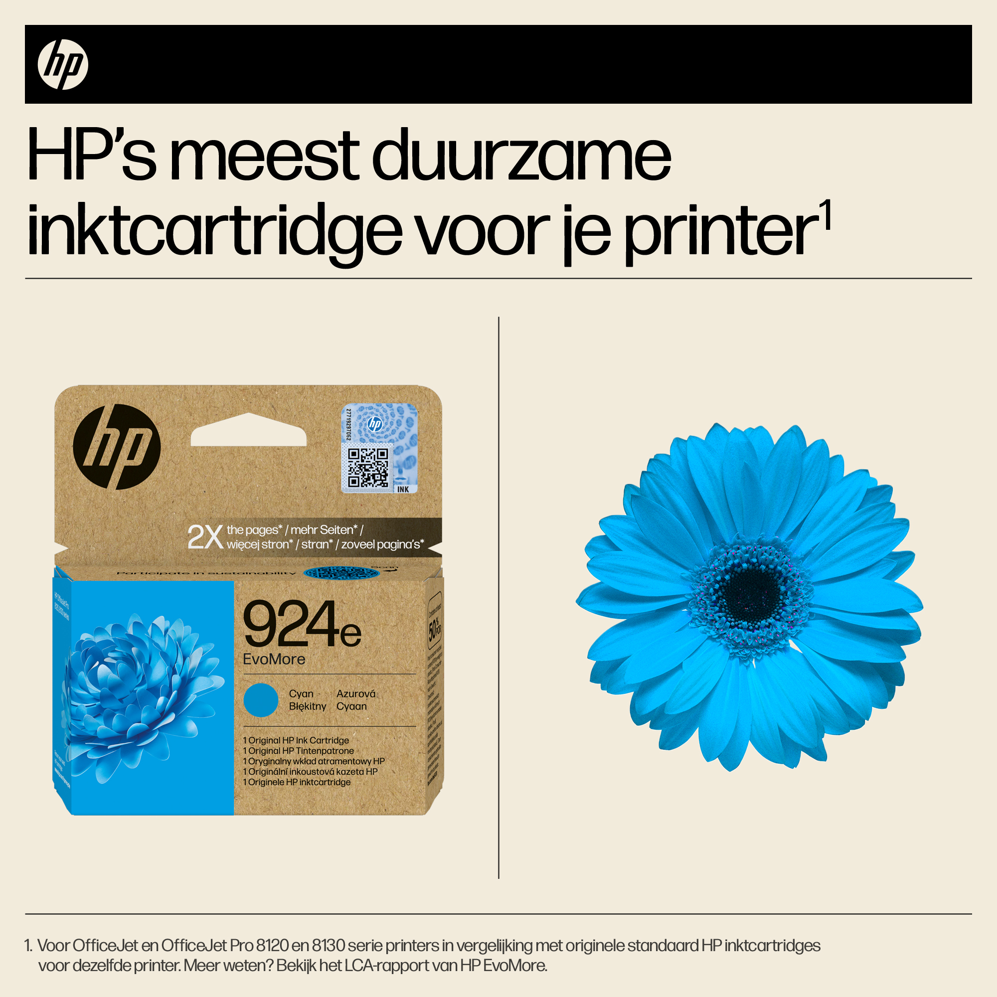 HP 924e EvoMore originele cyaan inktcartridge - Afbeelding 4