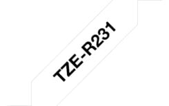 Brother TZE-R231 labelprinter-tape Zwart op wit