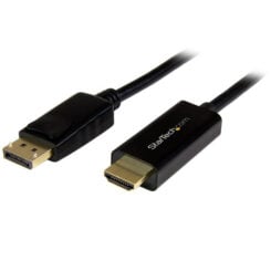 StarTech.com 3m DisplayPort naar HDMI Kabel, 4K 30Hz, DisplayPort naar HDMI Adapter Kabel, DP 1.2 naar HDMI Monitor Kabel Converter, Latching DP Connector, Passieve DP naar HDMI Kabel