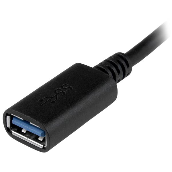 StarTech.com 15cm USB-C naar USB-A Adapter, USB 5Gbps, 3A, USB-C Male naar USB-A Female Converter, USB-IF Gecertificeerd - Thunderbolt Compatibel - Afbeelding 4