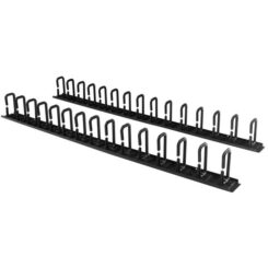 StarTech.com 2-Pack 20U Verticale Server Rack Kabelmanager met D-Ring Haken, 40U Netwerk Rack Kabelorganizer, 2x 91cm Kabelgeleiders