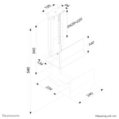 Neomounts CPU-D200SILVER CPU houder - max 30 kg - universeel - Afbeelding 5