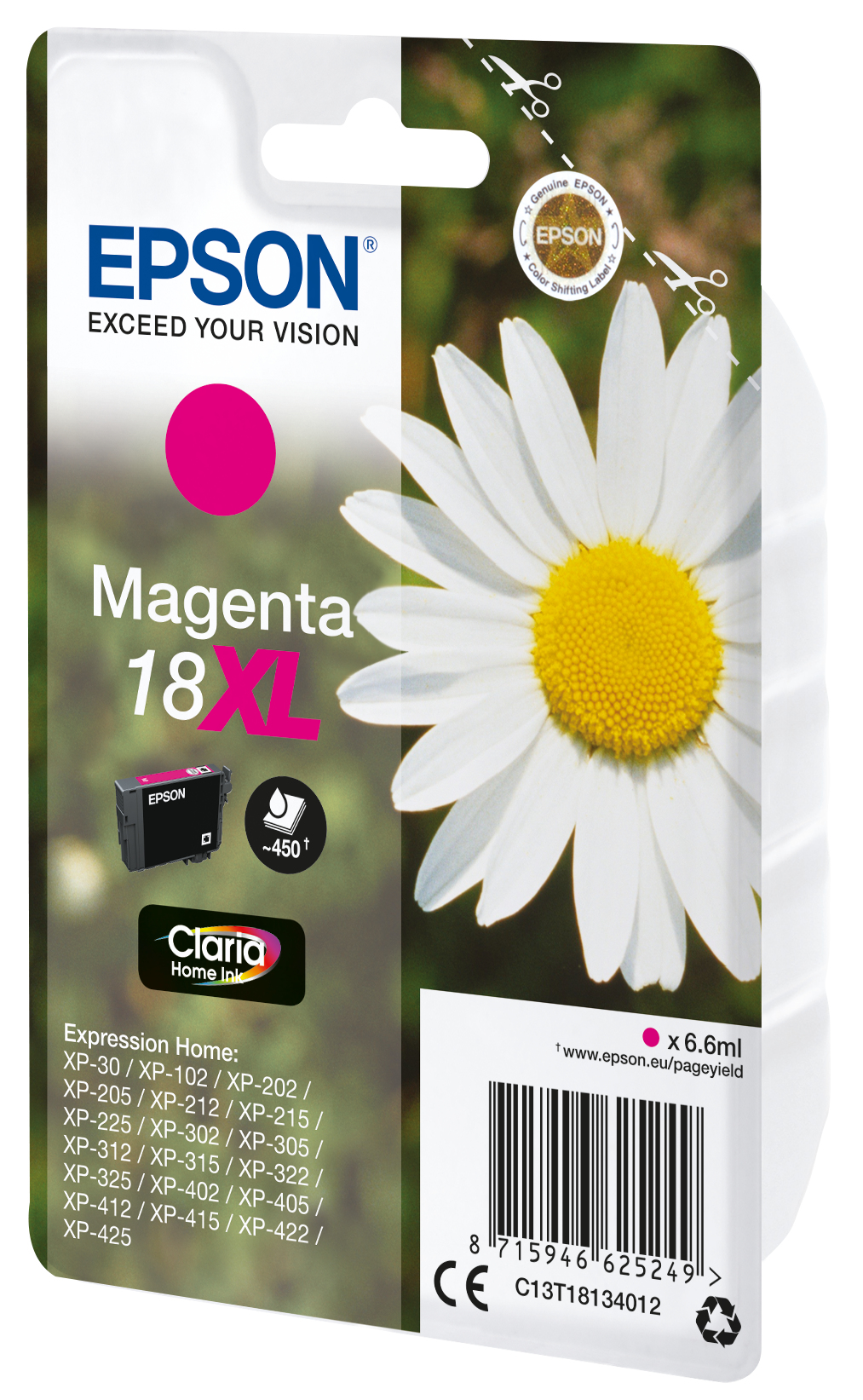 Epson Daisy 18XL Madeliefje Claria Home afzonderlijke magenta inkt