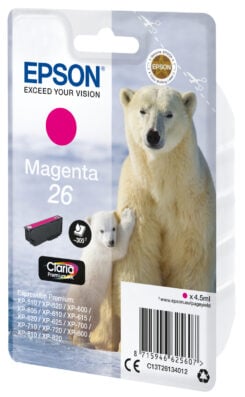Epson Polar bear 26 Ijsbeer Claria Premium afzonderlijke magenta inkt